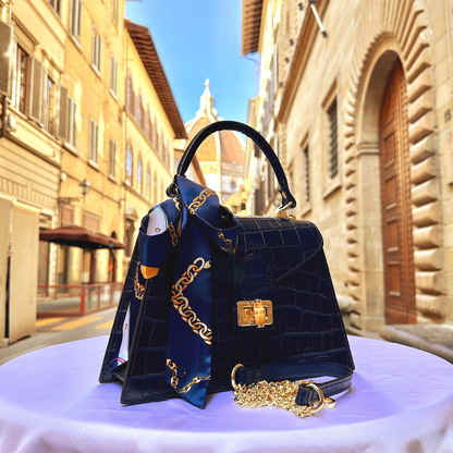Italian Leather Tote Handbag